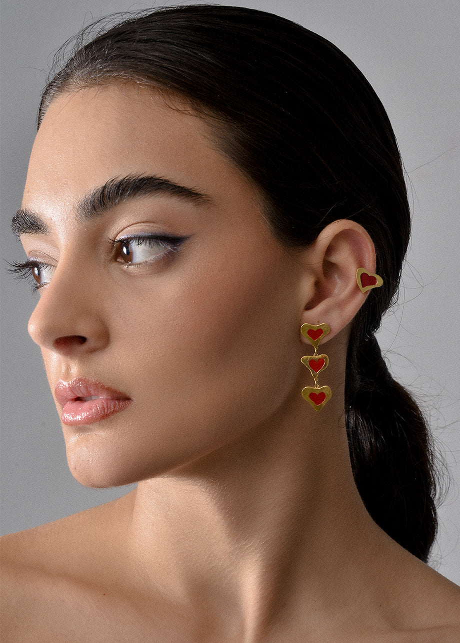 RED HEART EARRINGS