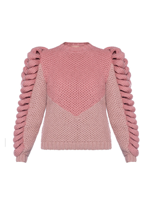 TURTLENECK PINK SWEATER
