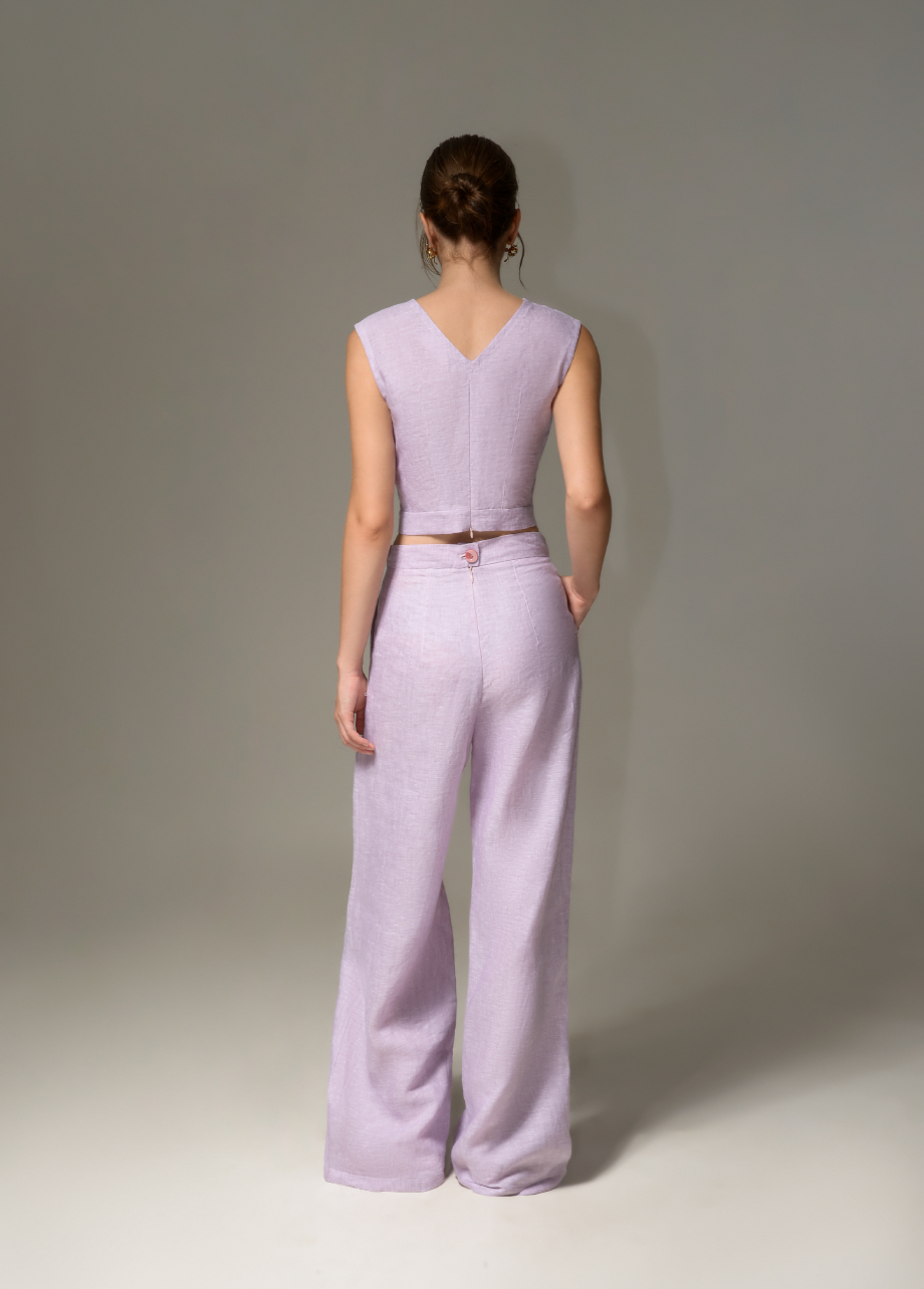 SWEETHEART LILAC CROPPED TOP