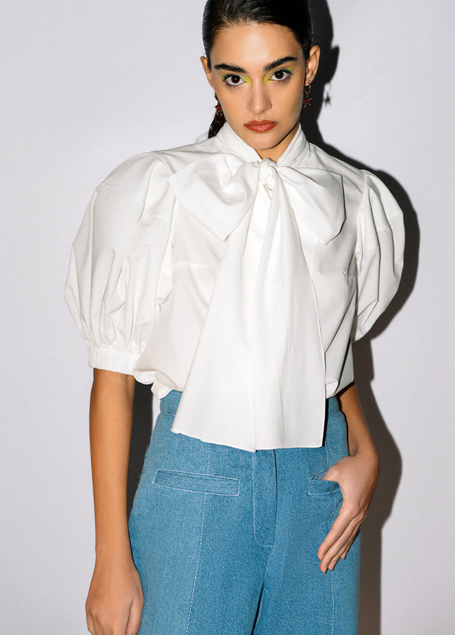 DAISY PUFF SLEEVES SHIRT
