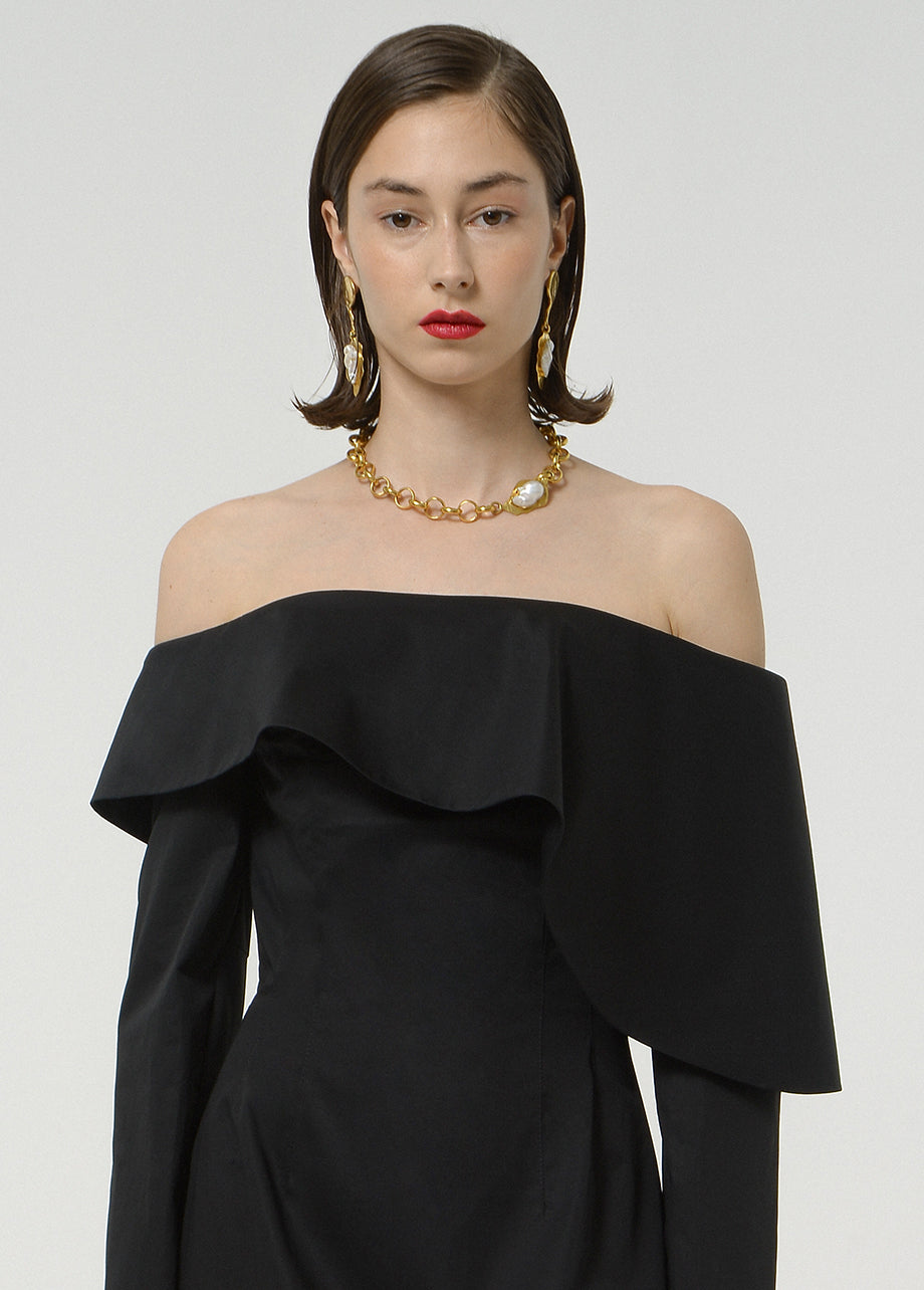 PearLIYA SLIM DROP EARRINGS