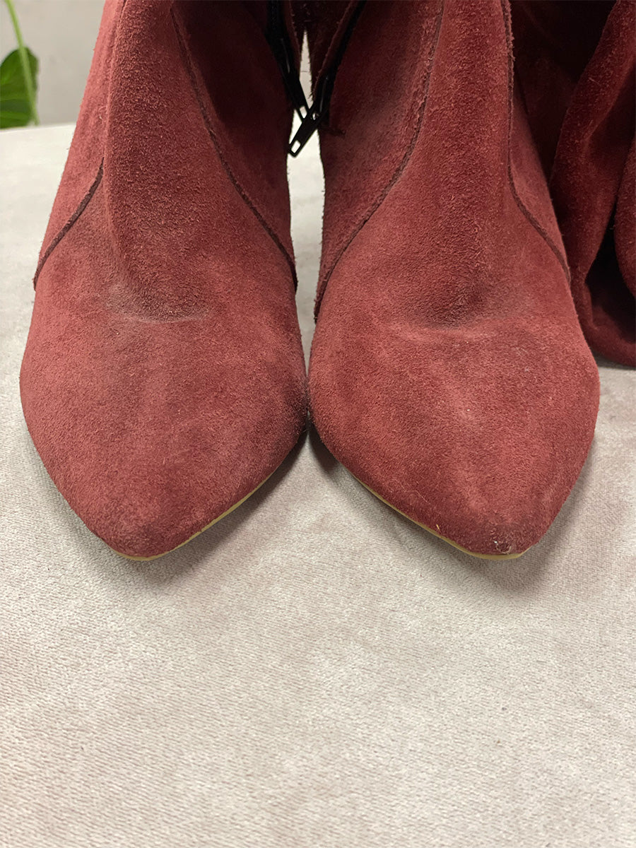 Red Over-the-Knee Boots