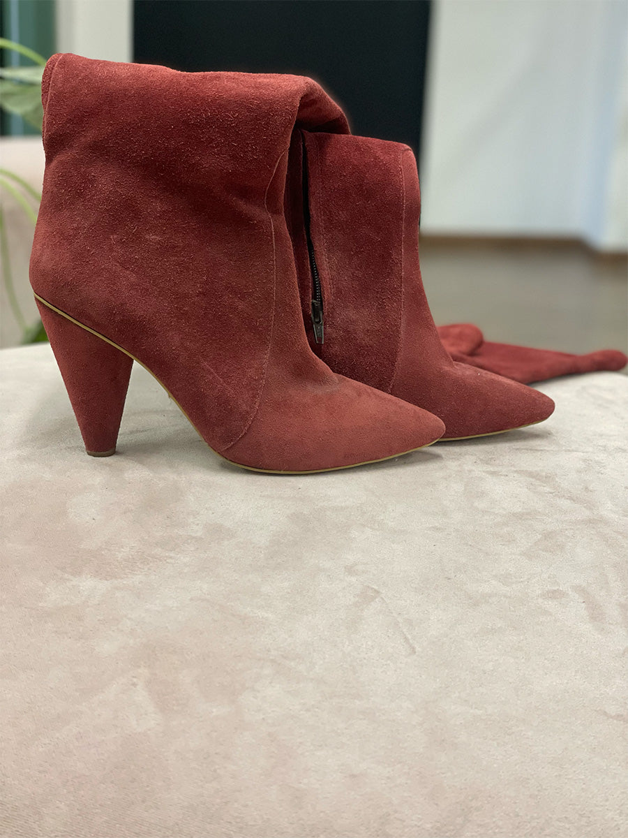 Red Over-the-Knee Boots