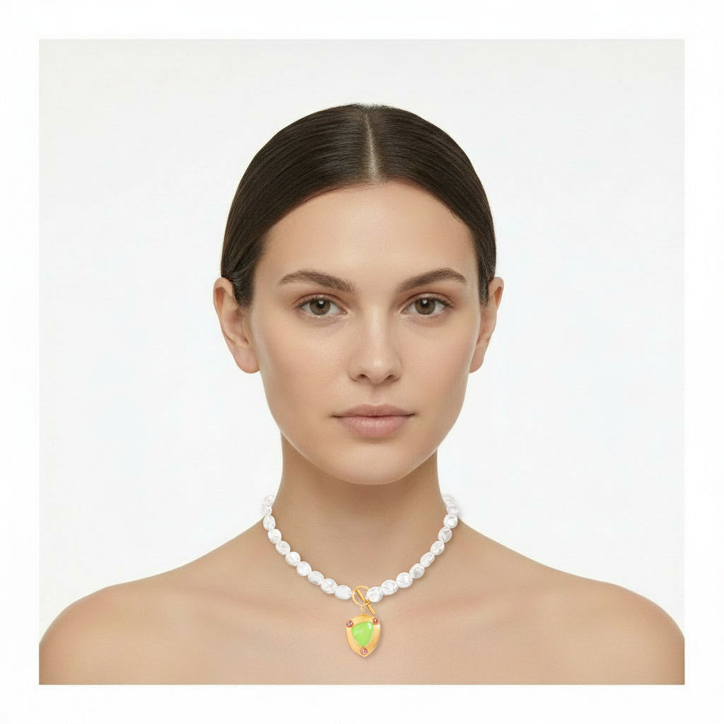 PEARL CHARM NECKLACE