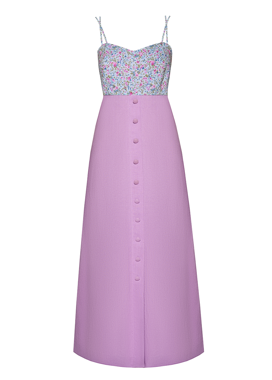 LILAC LINEN DRESS