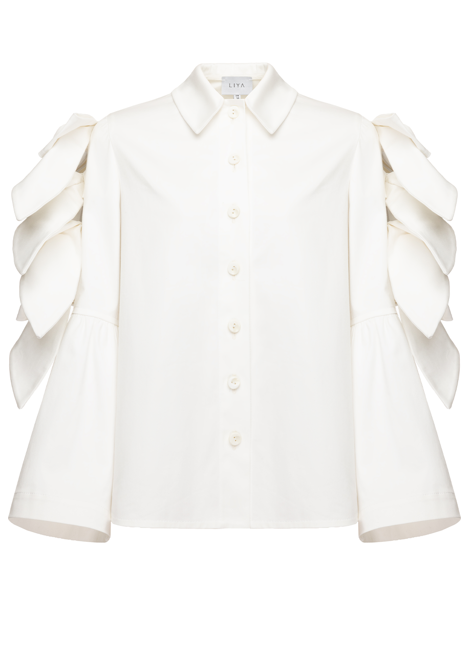 BOW-SLEEVE SHIRT
