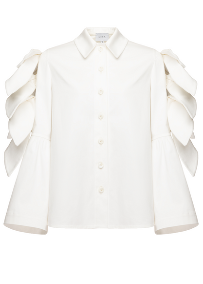 BOW-SLEEVE SHIRT