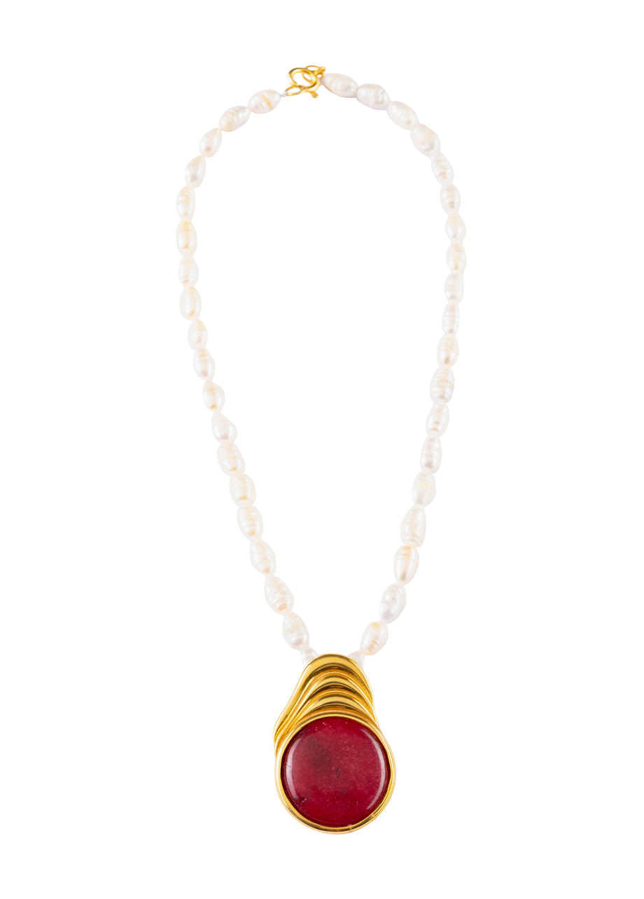 RED STONE NECKLACE