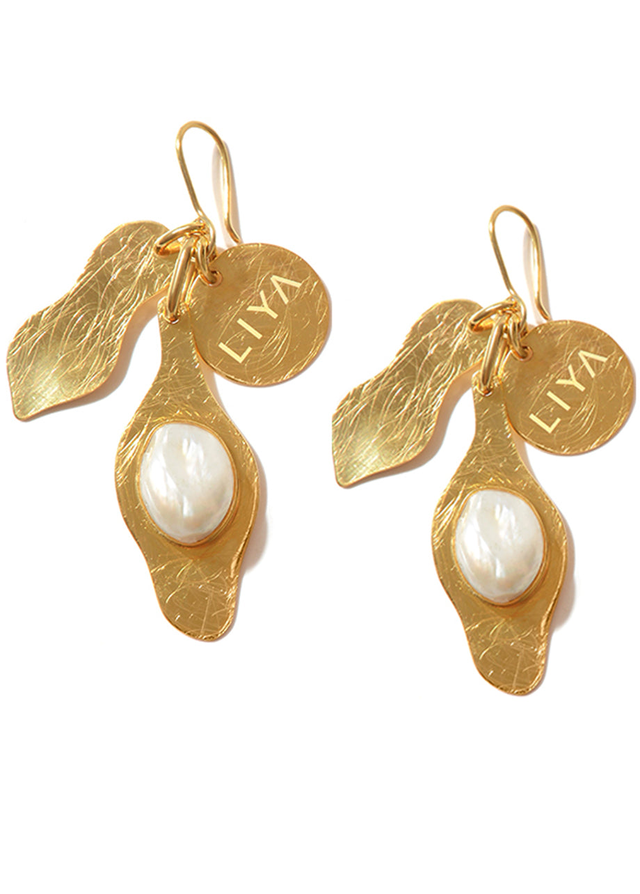JELLYFISH EARRINGS WITH PEARL