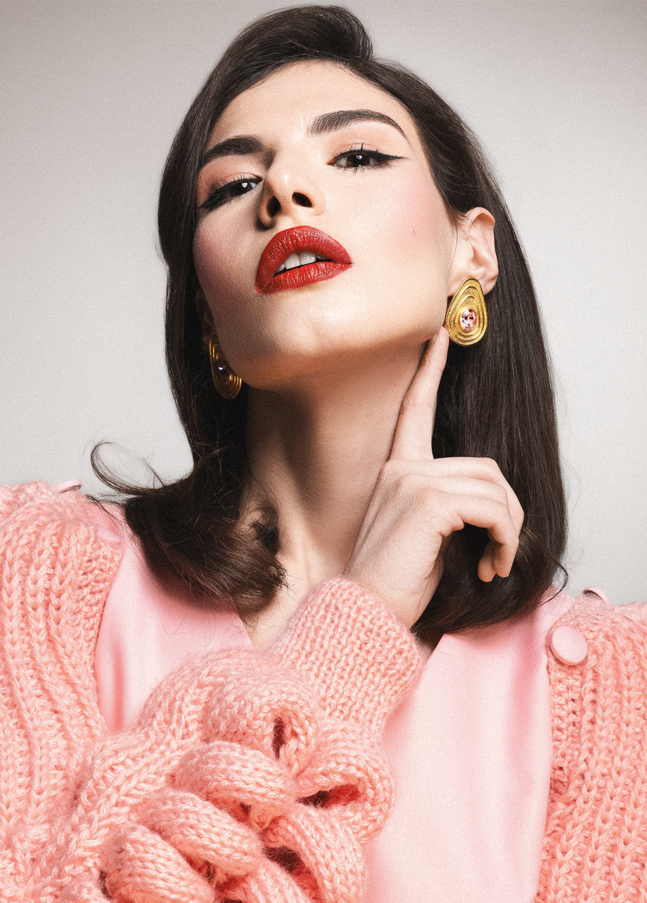SOFT BLUSH EARRINGS