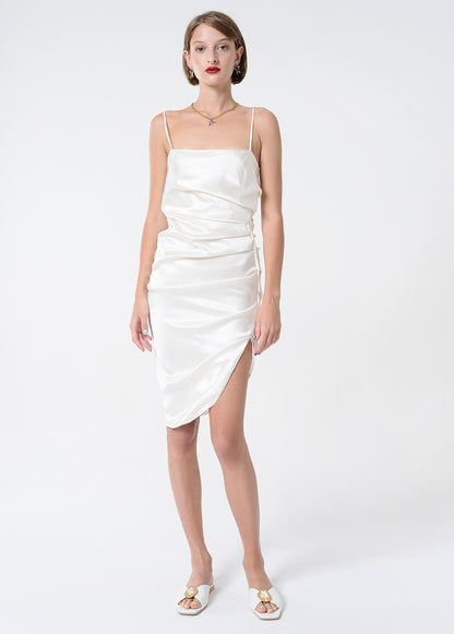 JOANA SILK MIDI DRESS