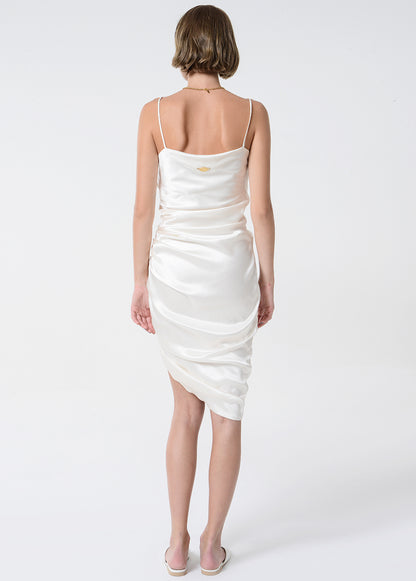 JOANA SILK MIDI DRESS