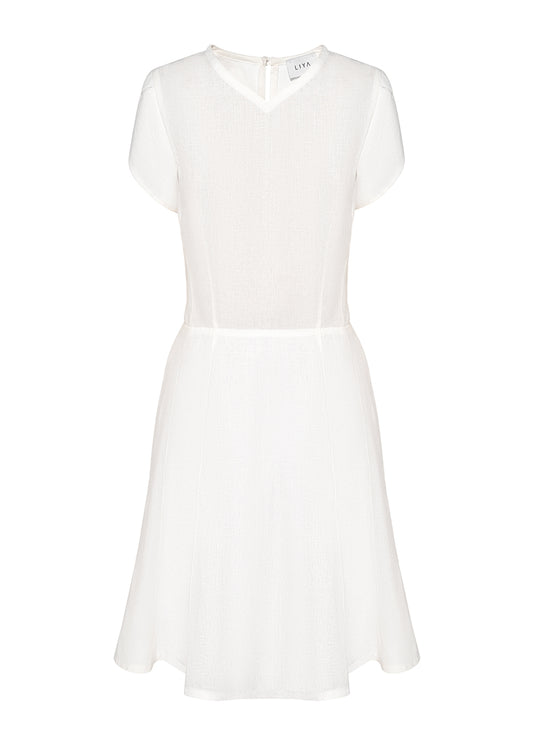 WHITE LINEN DRESS