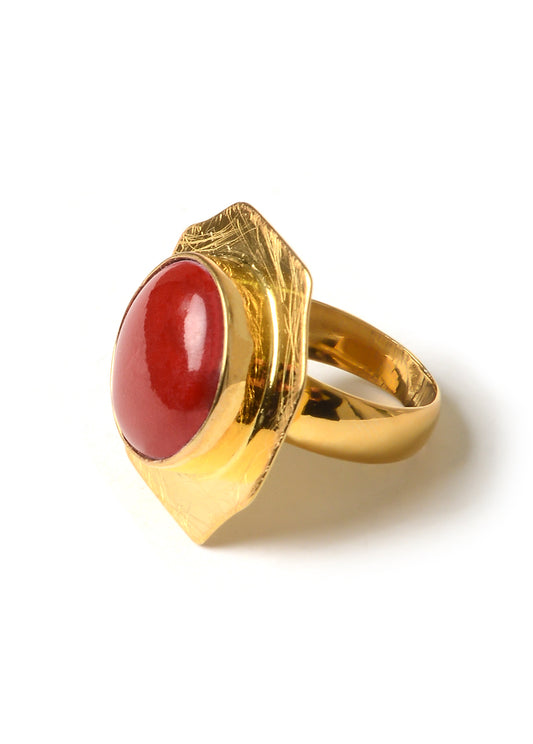 RED MAJORCA RING