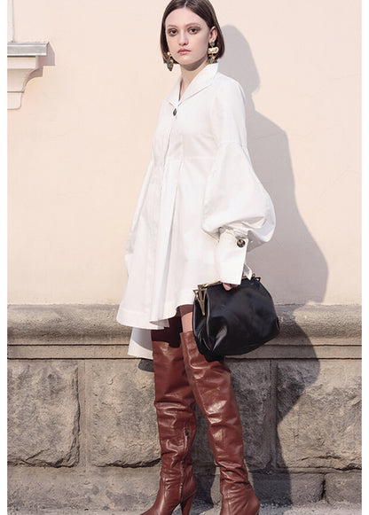 BISHOP SLEEVES SHIRT DRESS