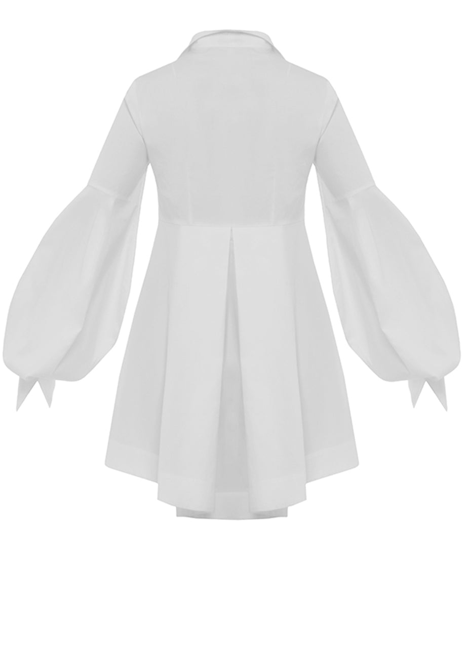 BISHOP SLEEVES SHIRT DRESS