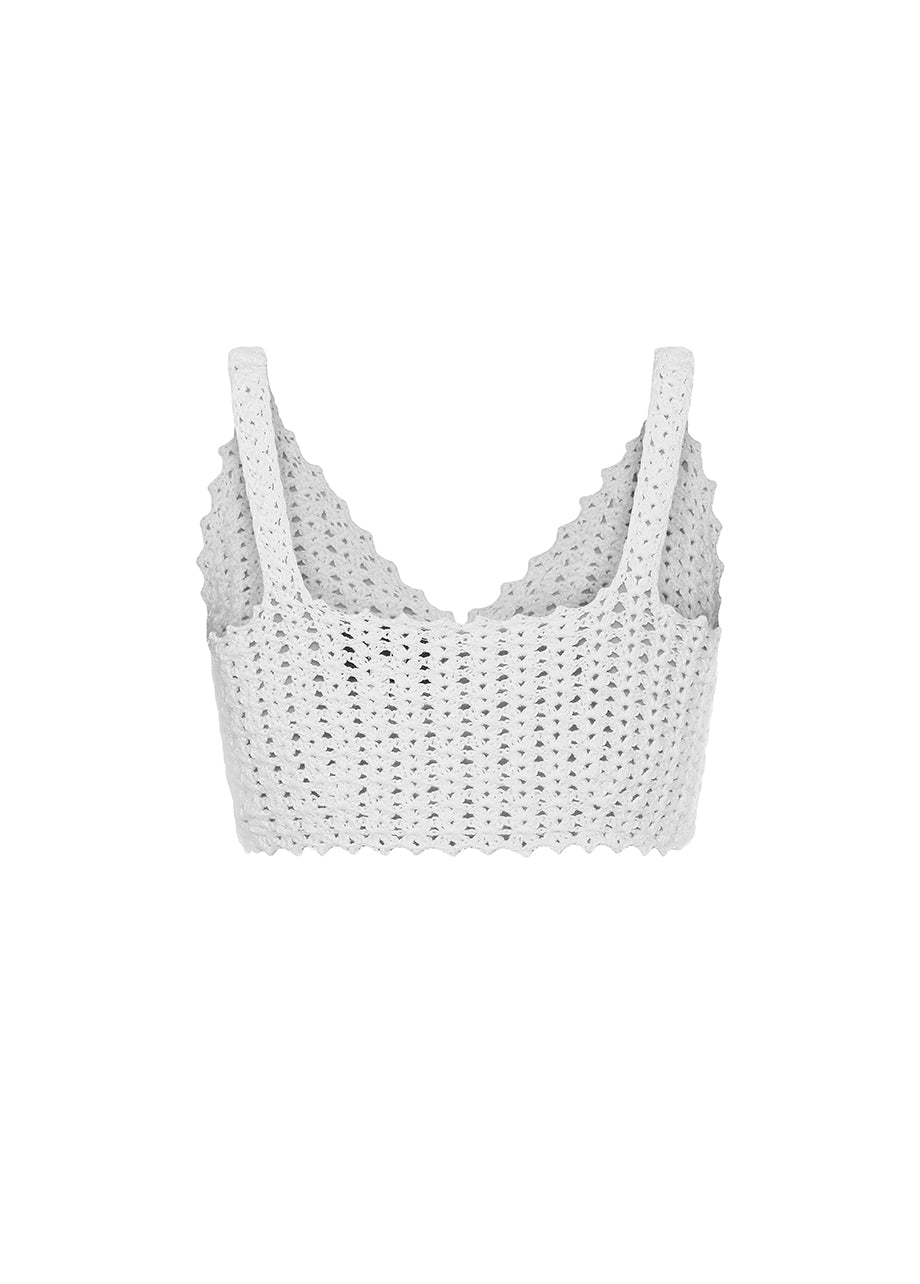 KNITTED BUSTIER TOP