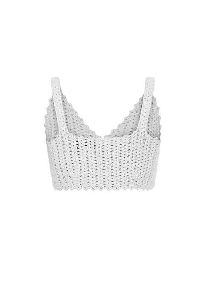 KNITTED BUSTIER TOP