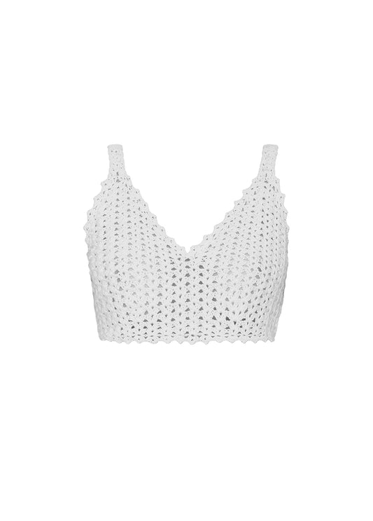 KNITTED BUSTIER TOP