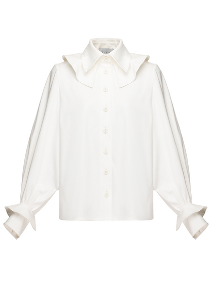 SWEET COLLAR WHITE SHIRT