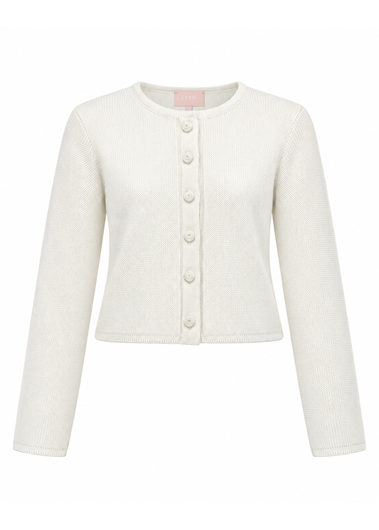 IVORY KNIT CARDIGAN