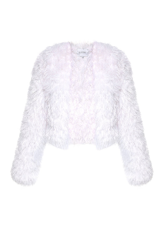 WHITE FUR JACKET