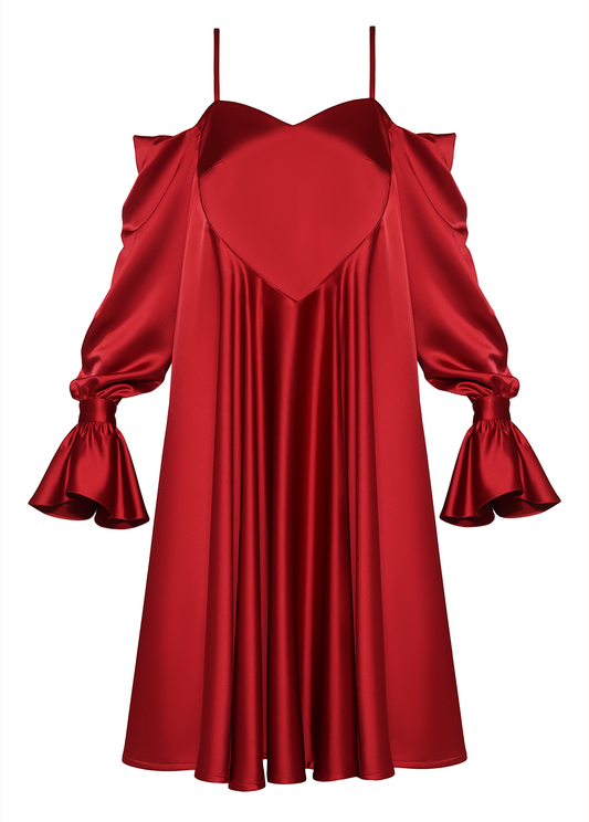 RED WHISPER DRESS