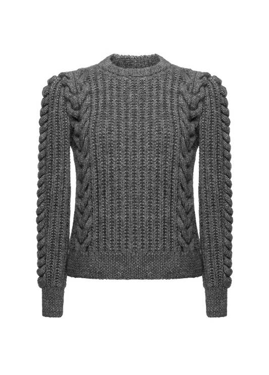 GREY HERITAGE SWEATER