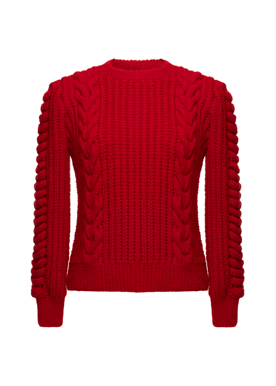 RED HERITAGE SWEATER