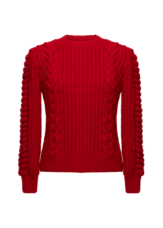 RED HERITAGE SWEATER