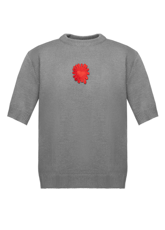 HEART GREY TOP