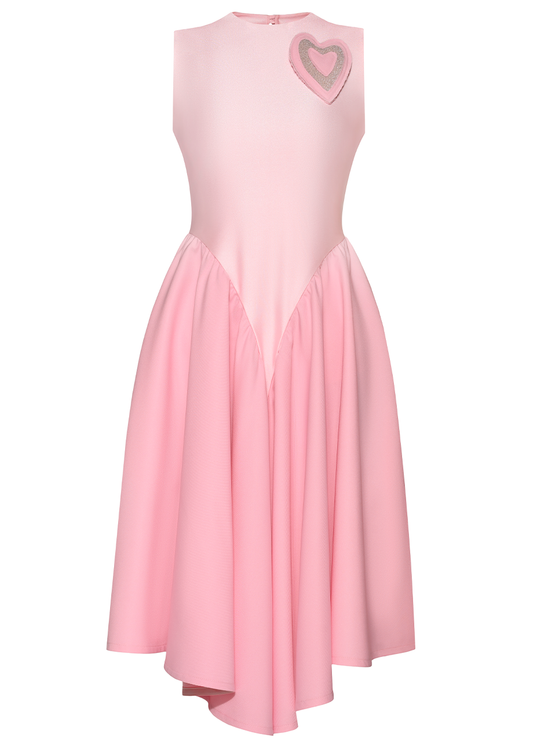PINK FLARE DRESS
