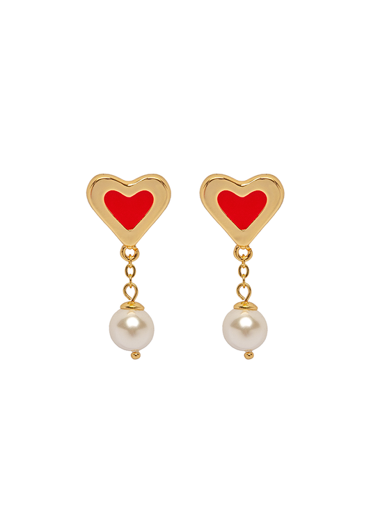 LIYA HEART EARRINGS