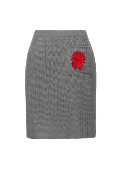 HEART GREY SKIRT
