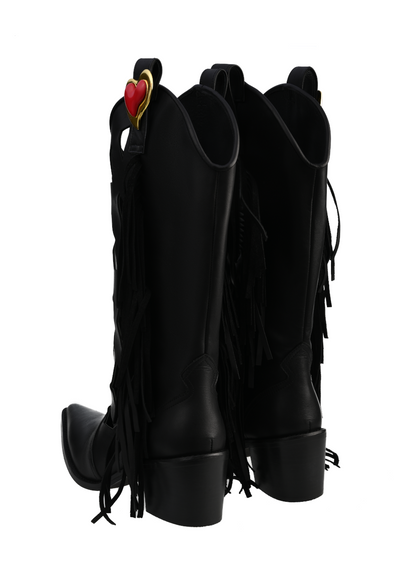 JOLENE BLACK COWBOY BOOTS