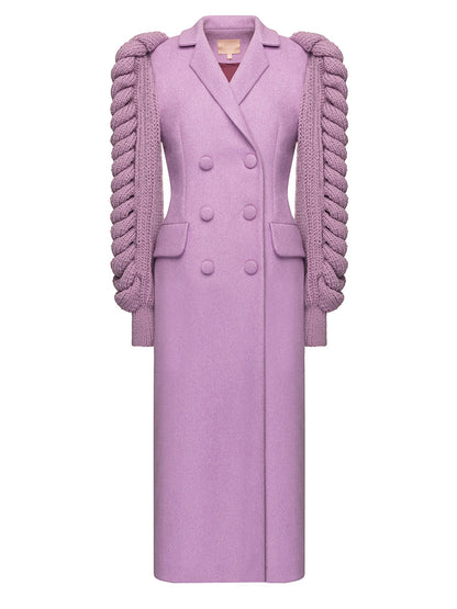 LILAC STATEMENT SLEEVES COAT