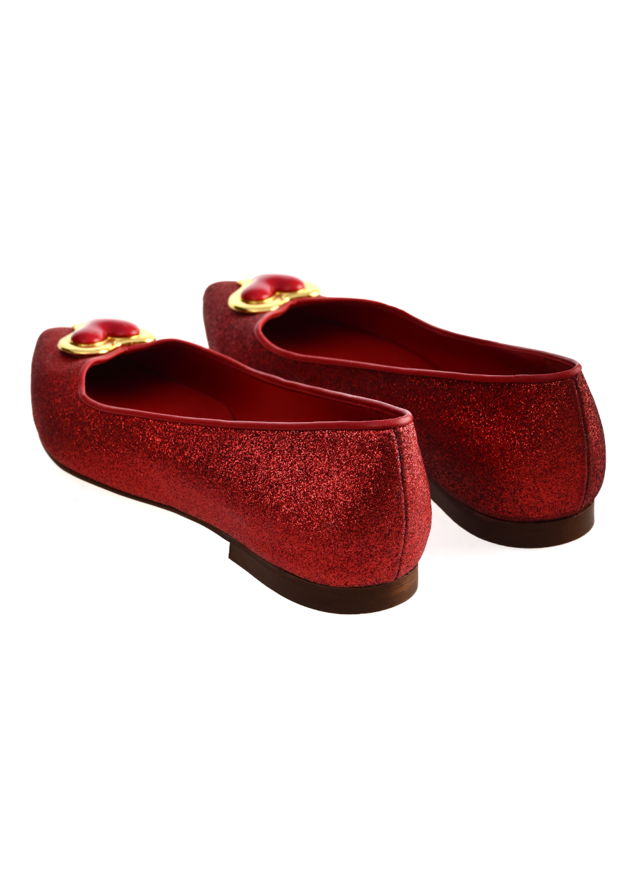 LUCY SPARKLE RED BALLERINA