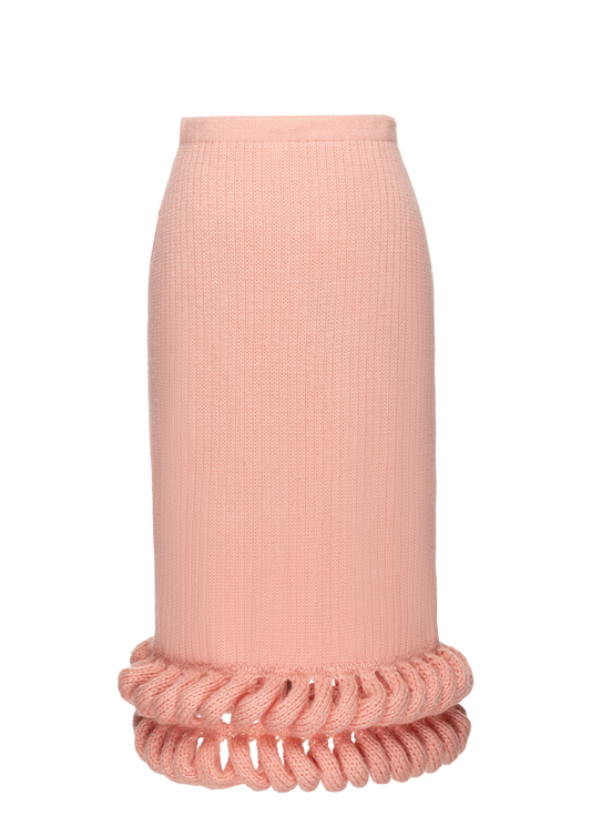 PINK BRAIDED SKIRT