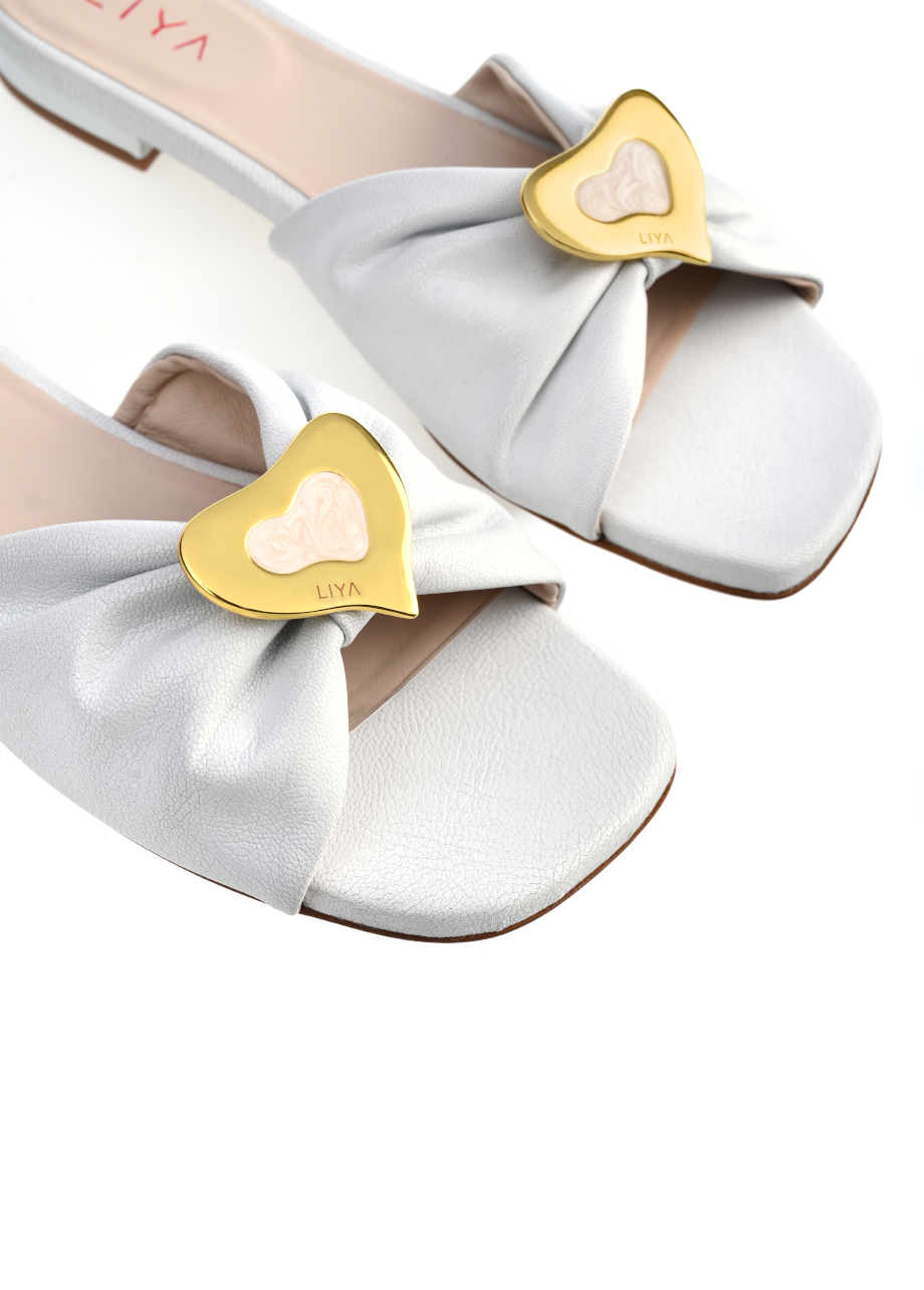 AMELIE BLANCO SLIPPERS