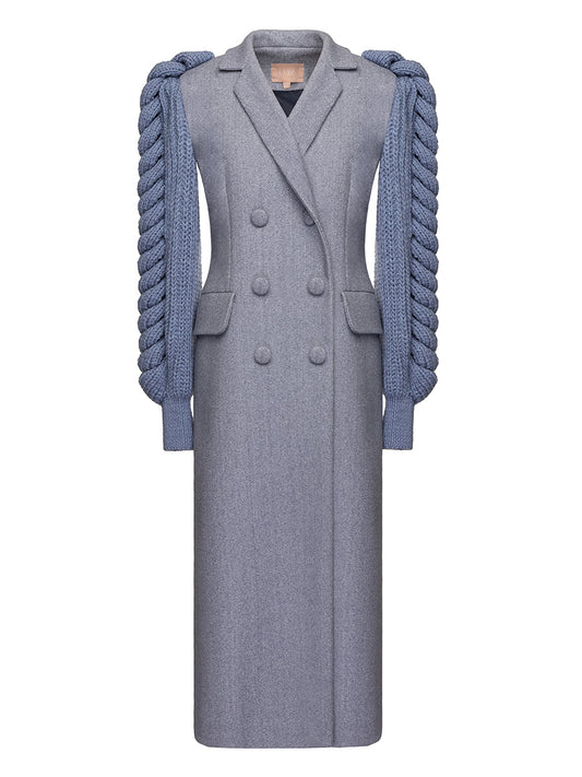 SLATE STATEMENT SLEEVES COAT