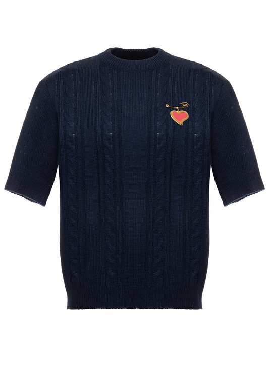 KNIT TOP WITH PENDANT