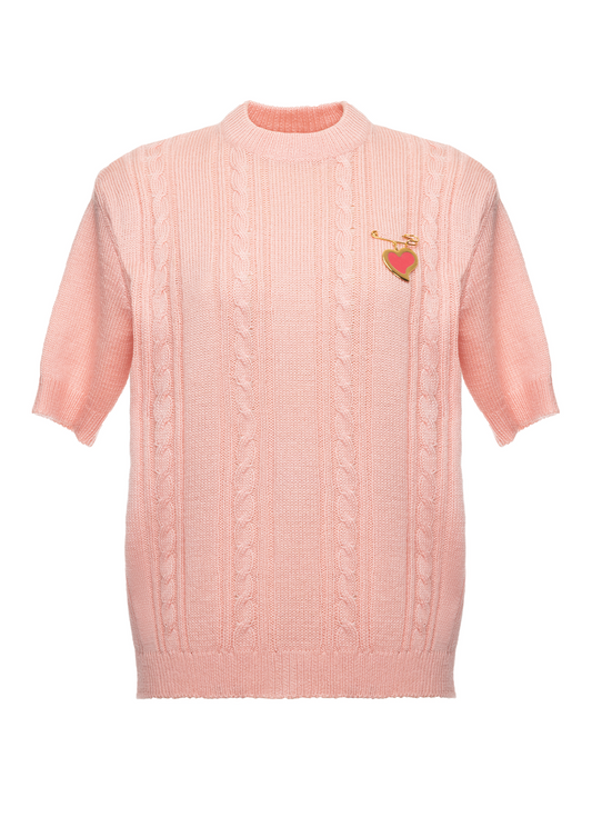 PINK TOP WITH PENDANT