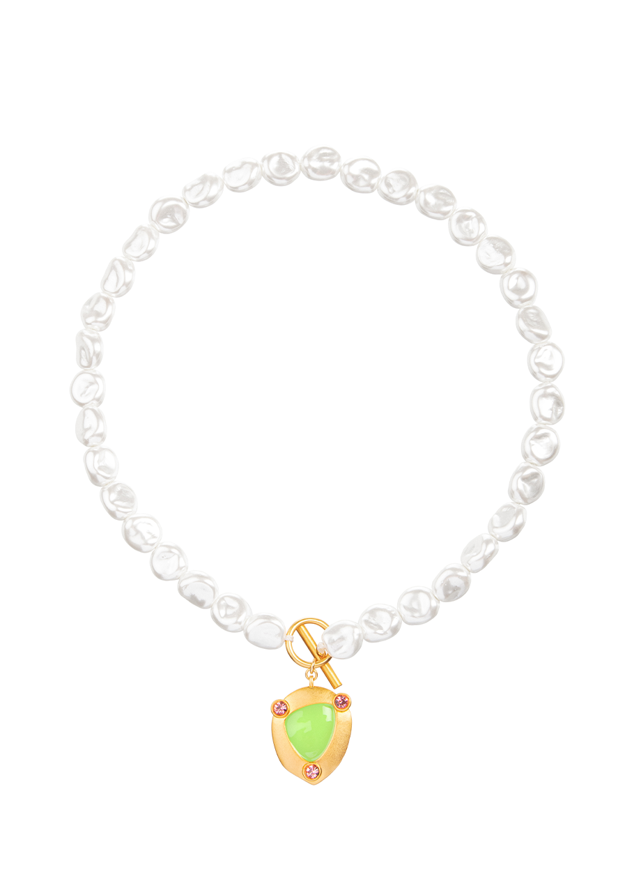 PEARL CHARM NECKLACE