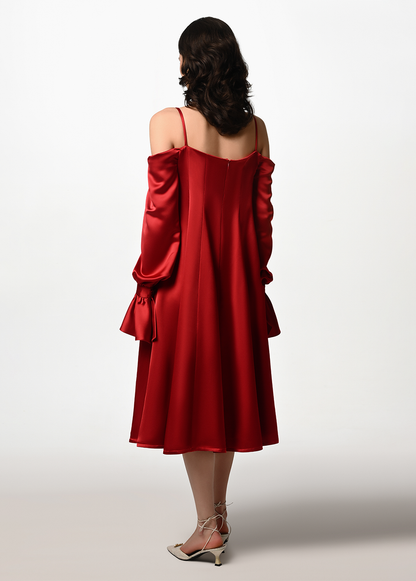 RED WHISPER DRESS