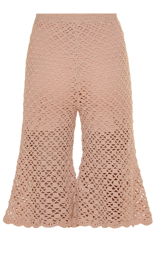FRONT CUT NUDE SHORTS