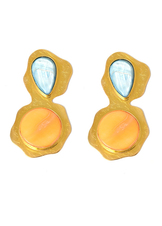 GOLD JELLYFISH EARRINGS