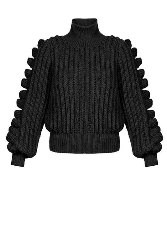 KNITTED BLACK  JUMPER