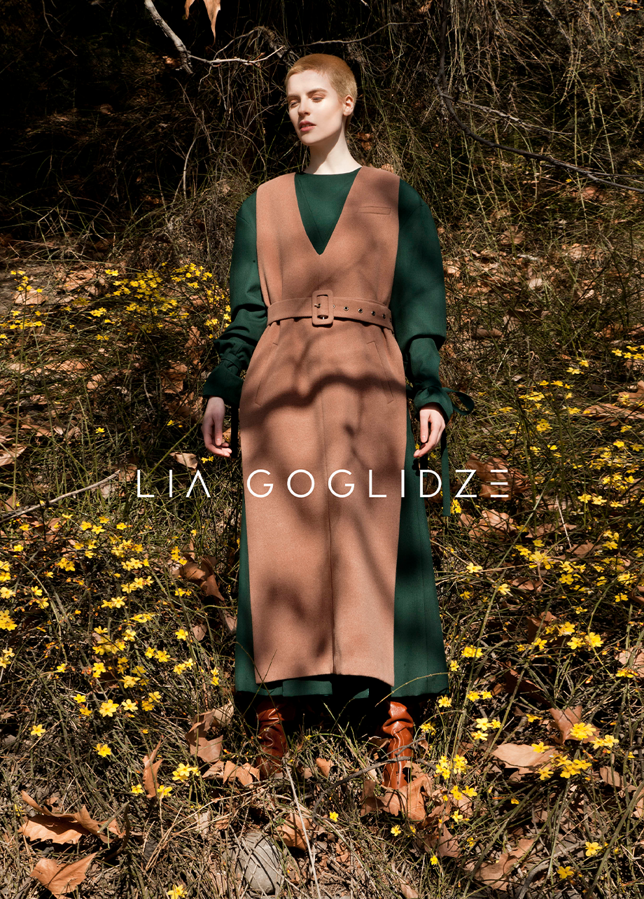 BROWN VEST DRESS