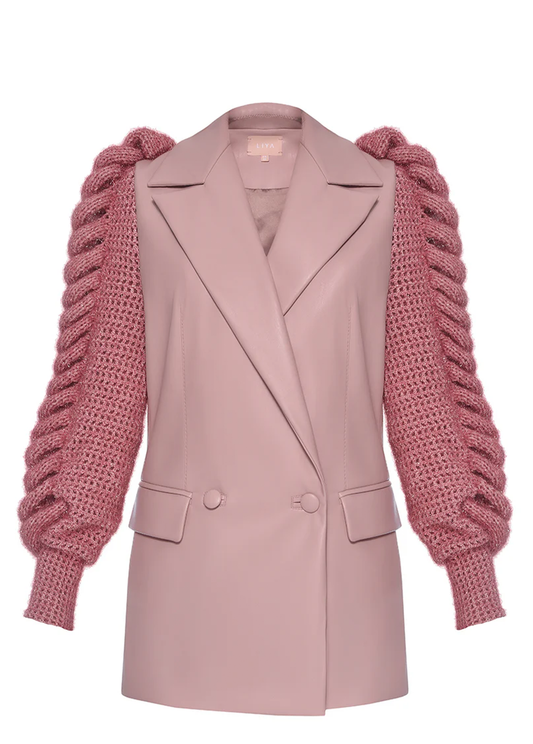 LILY KNITTED SLEEVES BLAZER
