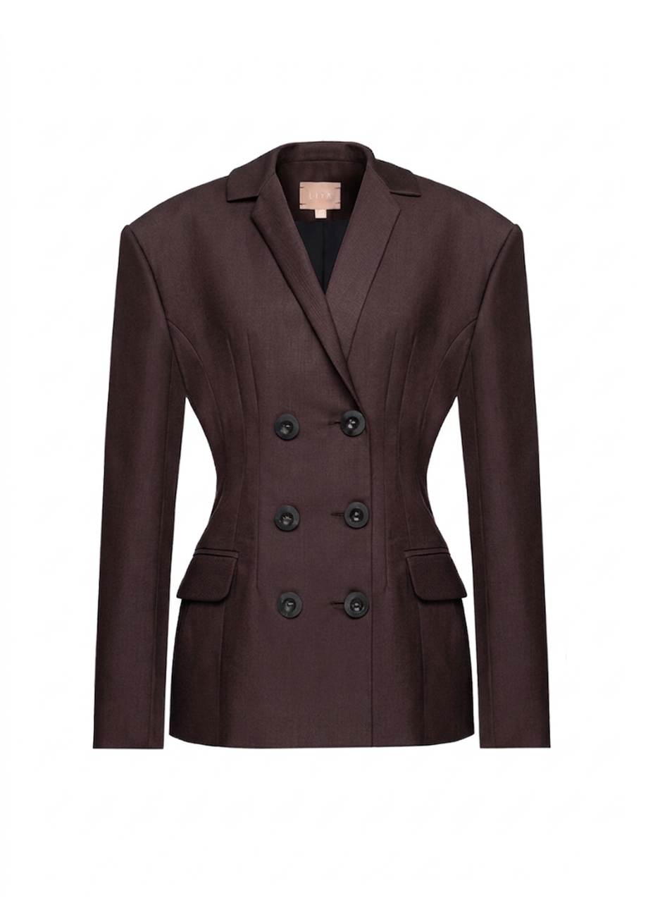 DARK BROWN BLAZER